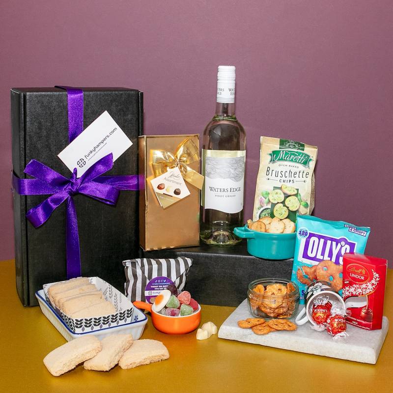 White Wine And Snacks Hamper